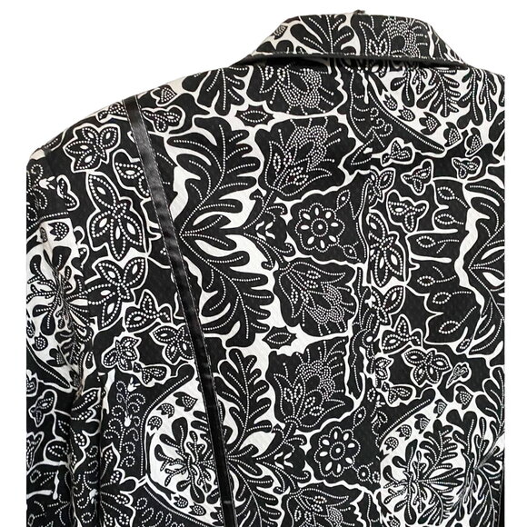 Coldwater Creek Black and‎ White Blazer Petite - M Excellent - Picture 5 of 13
